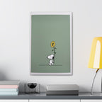 Snoopy With Sunflower Canvas