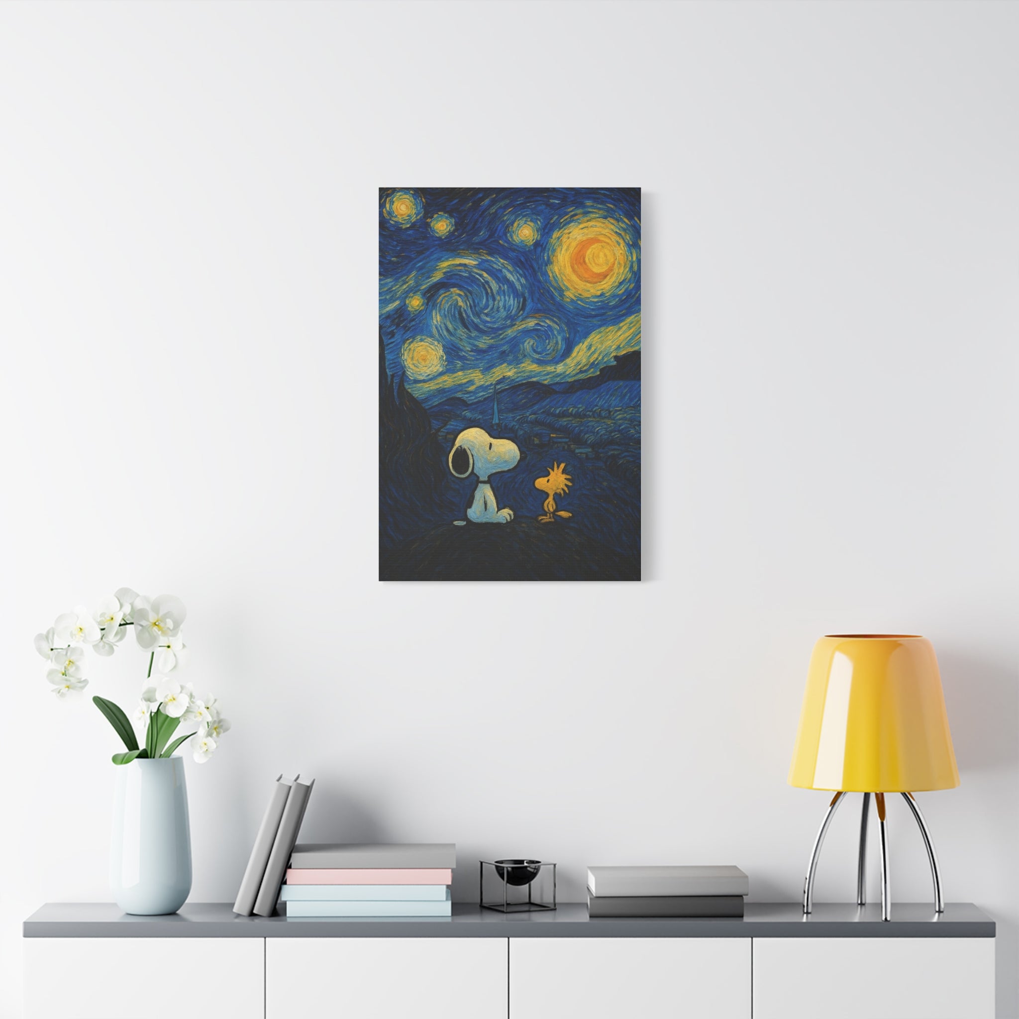 Starry Night Friends Canvas