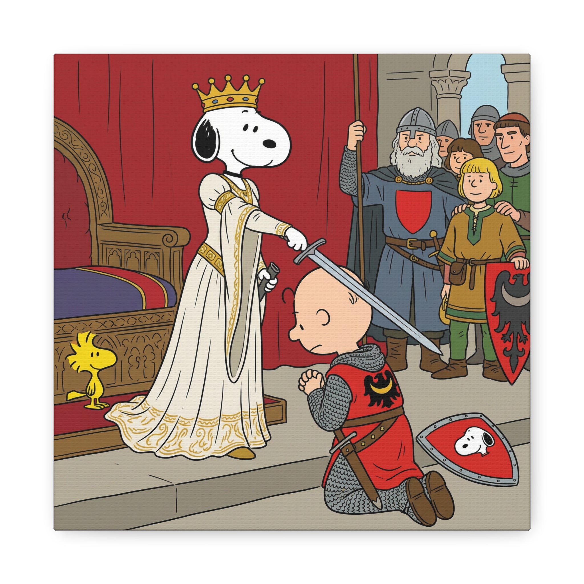 Snoopy Knight Canvas