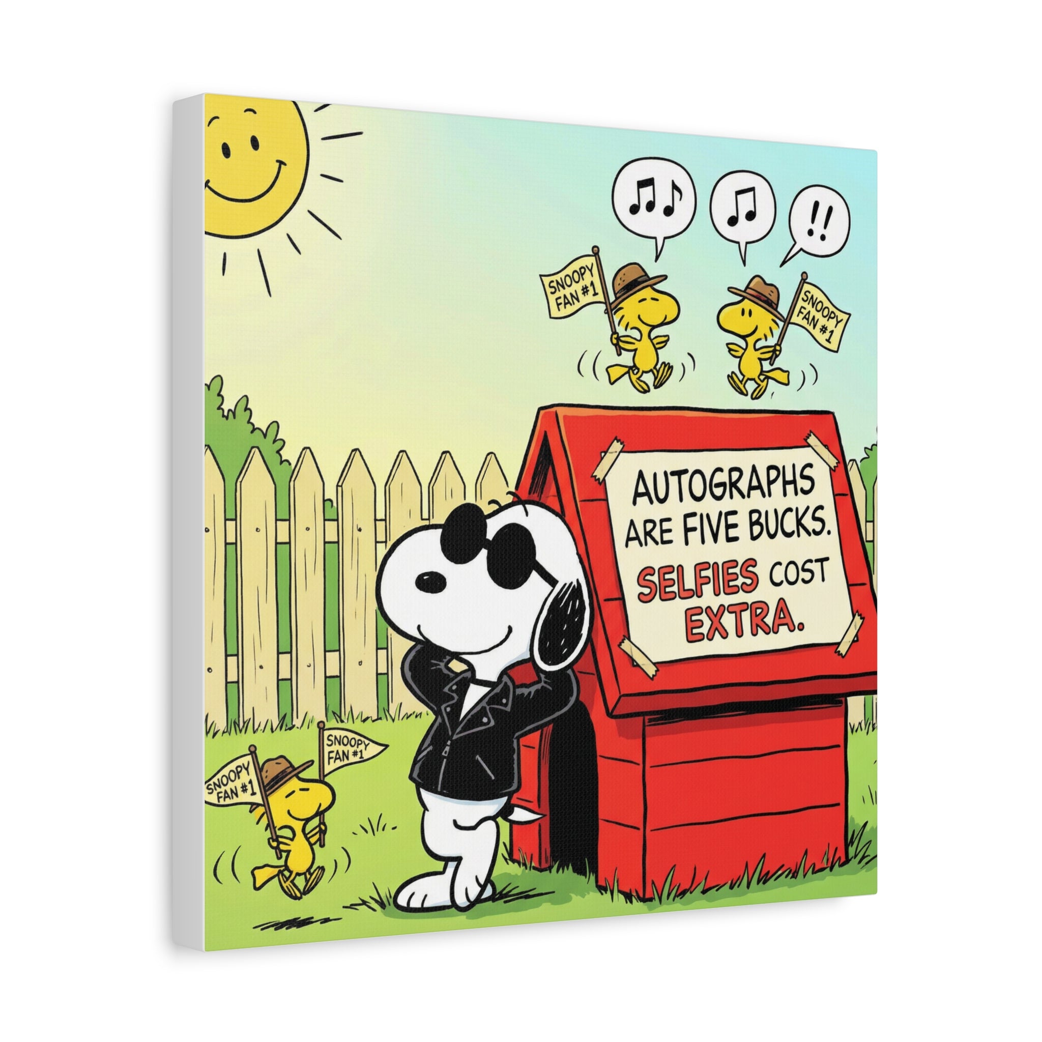 Snoopy Selfies Canvas
