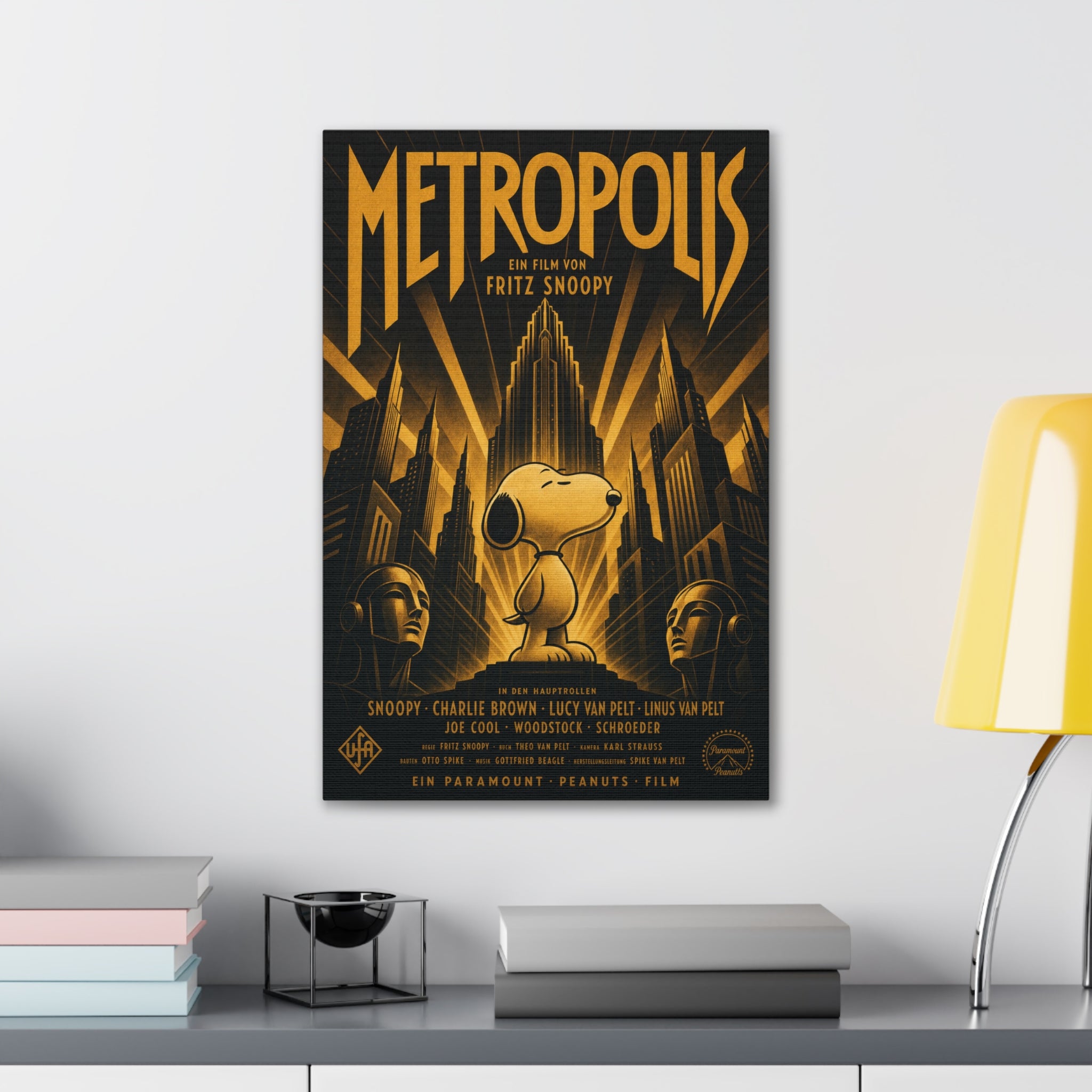 Metropolis Snoopy Canvas