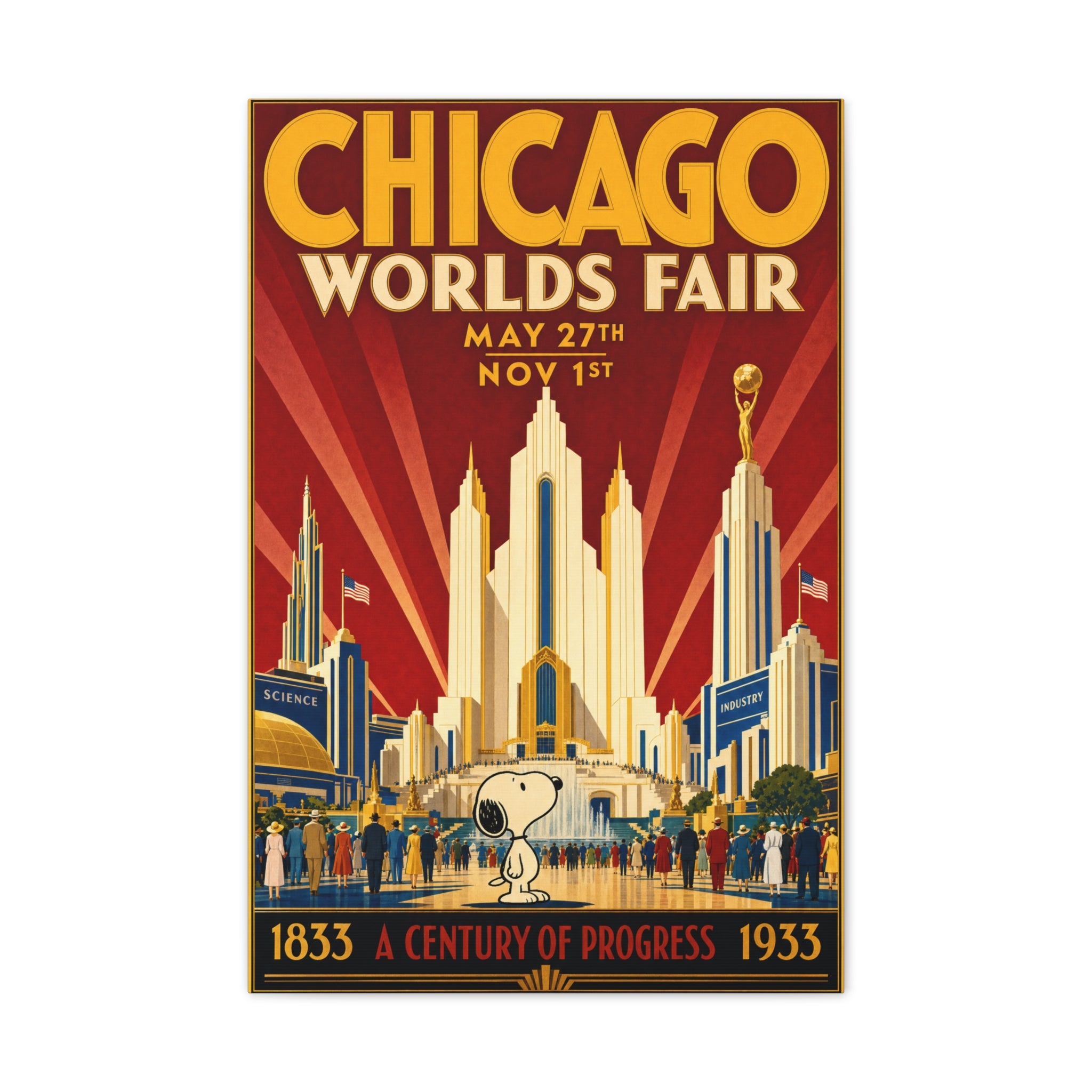 Chicago 1933 Fair Canvas