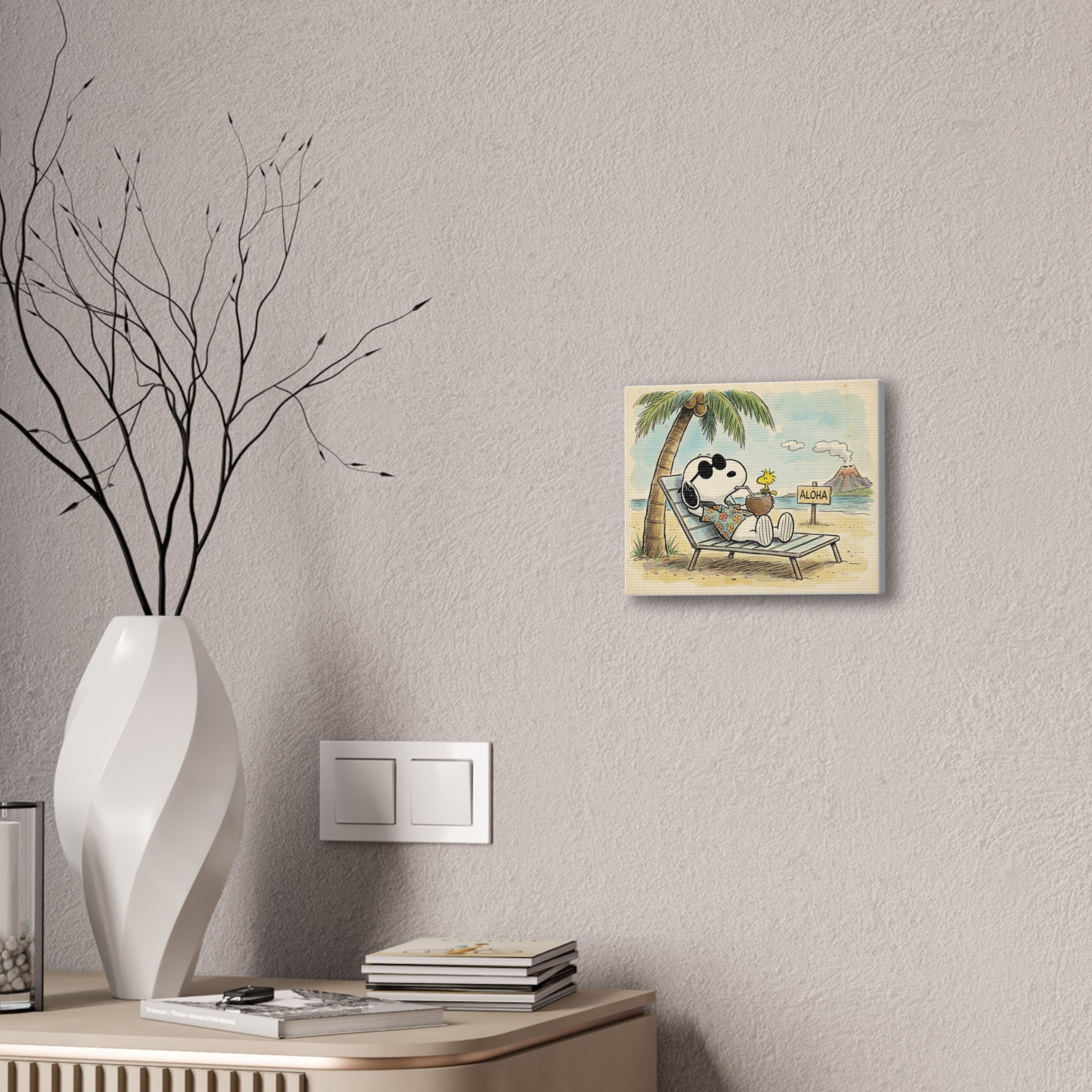 Tropical Aloha Beach Canvas