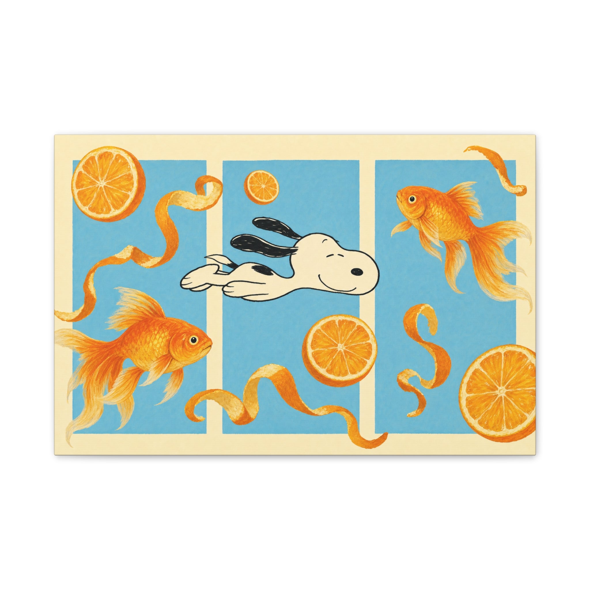 Goldfish Swim Canvas