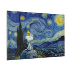 Snoopy Woodstock Starry Canvas