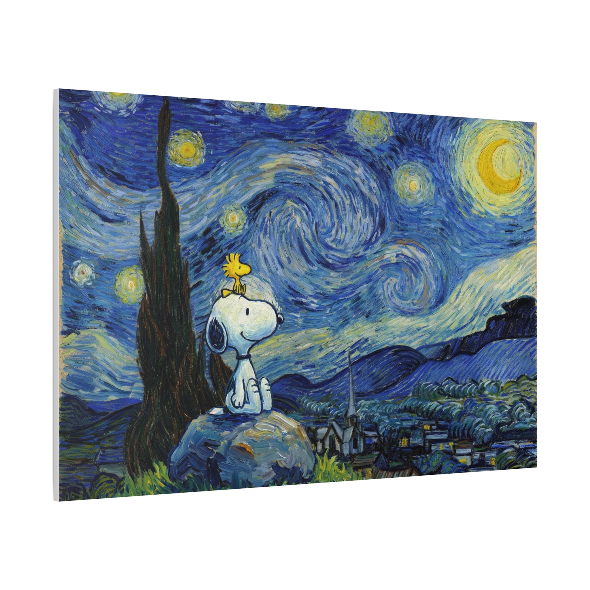 Snoopy Woodstock Starry Canvas