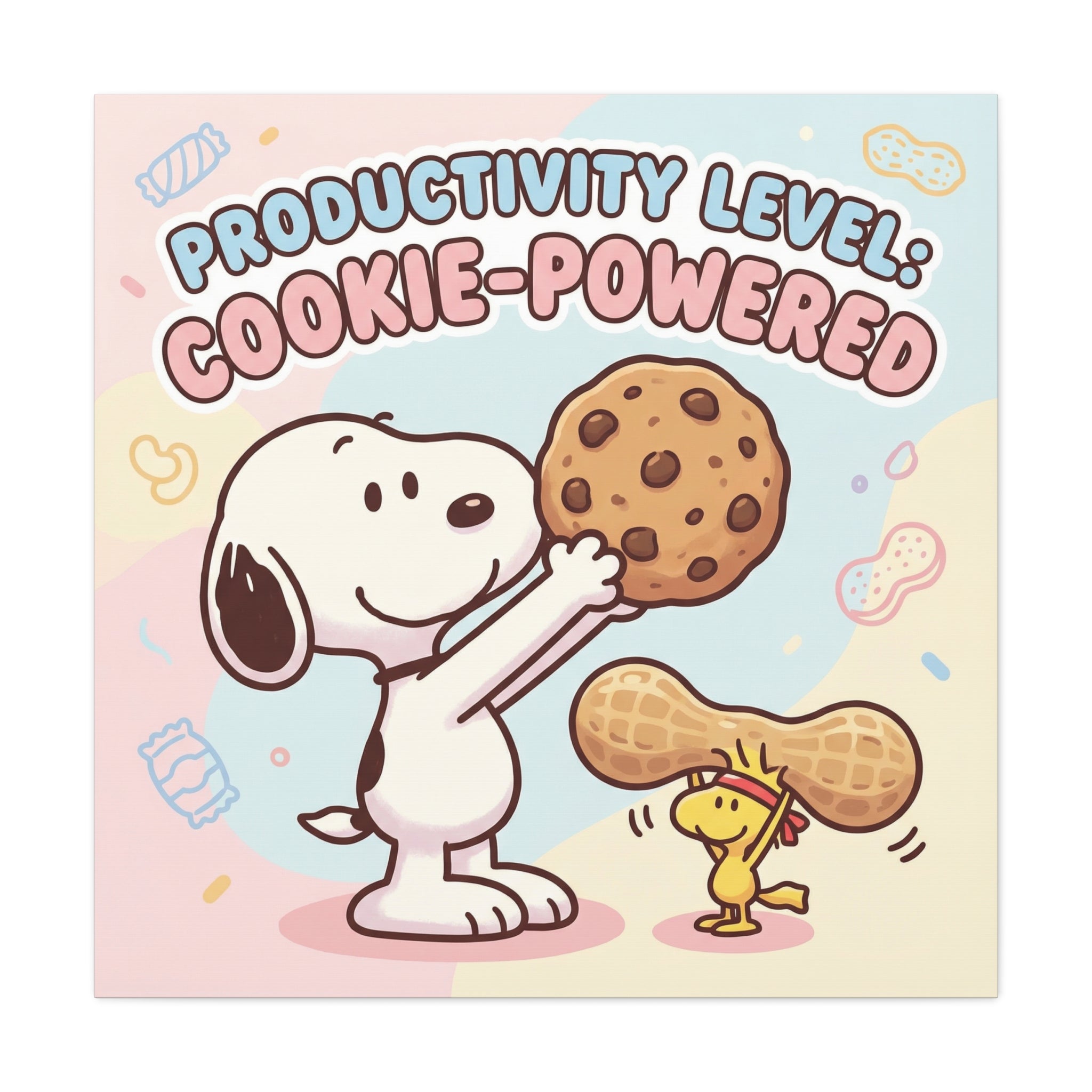 Cookie Powered Snoopy Canvas