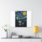 Snoopy Paris Autumn Canvas