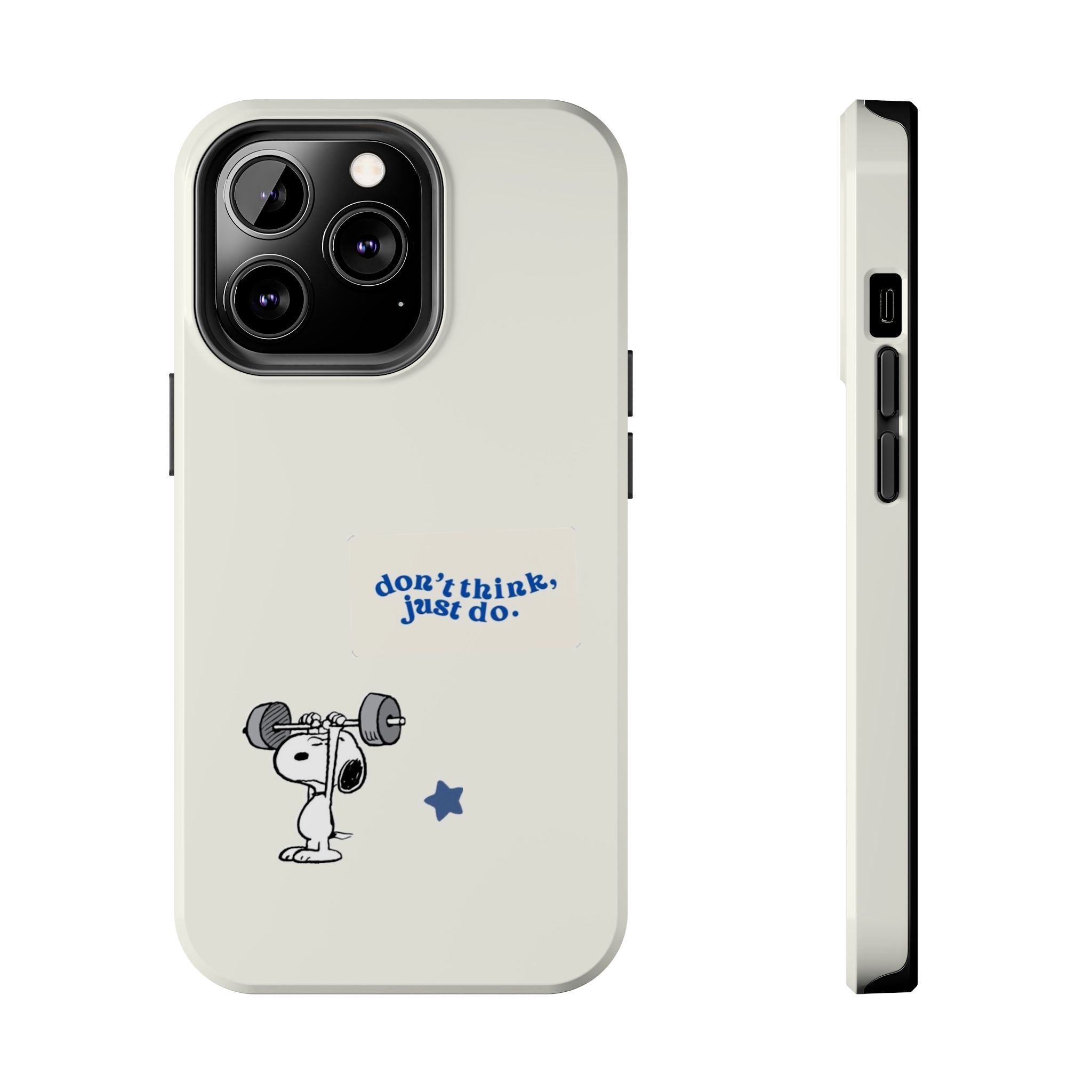 Snoopy Weightlifting Phone Case