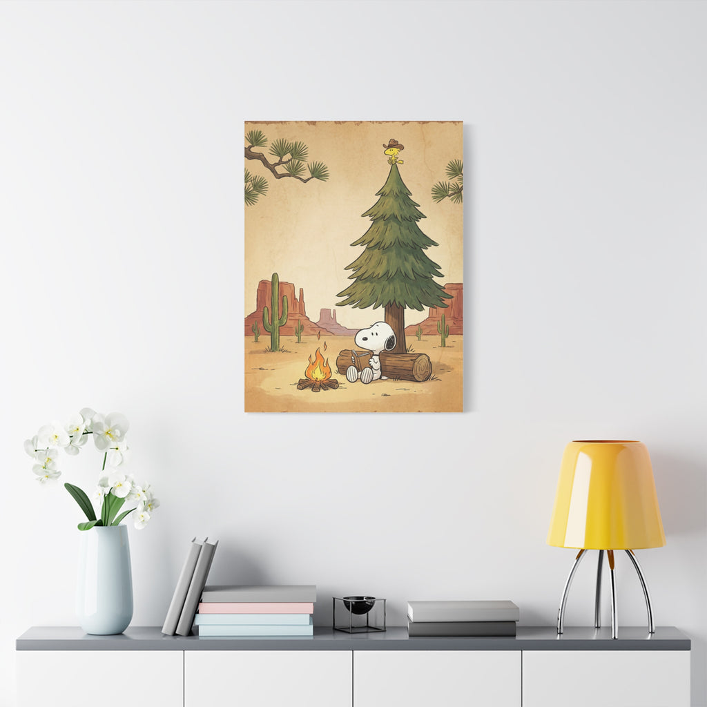 Snoopy Campfire Canvas