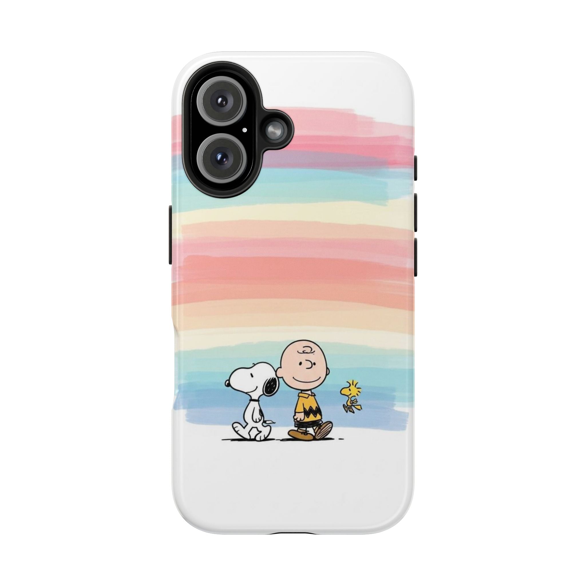 Rainbow Stripe Snoopy Phone Case