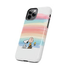 Rainbow Stripe Snoopy Phone Case