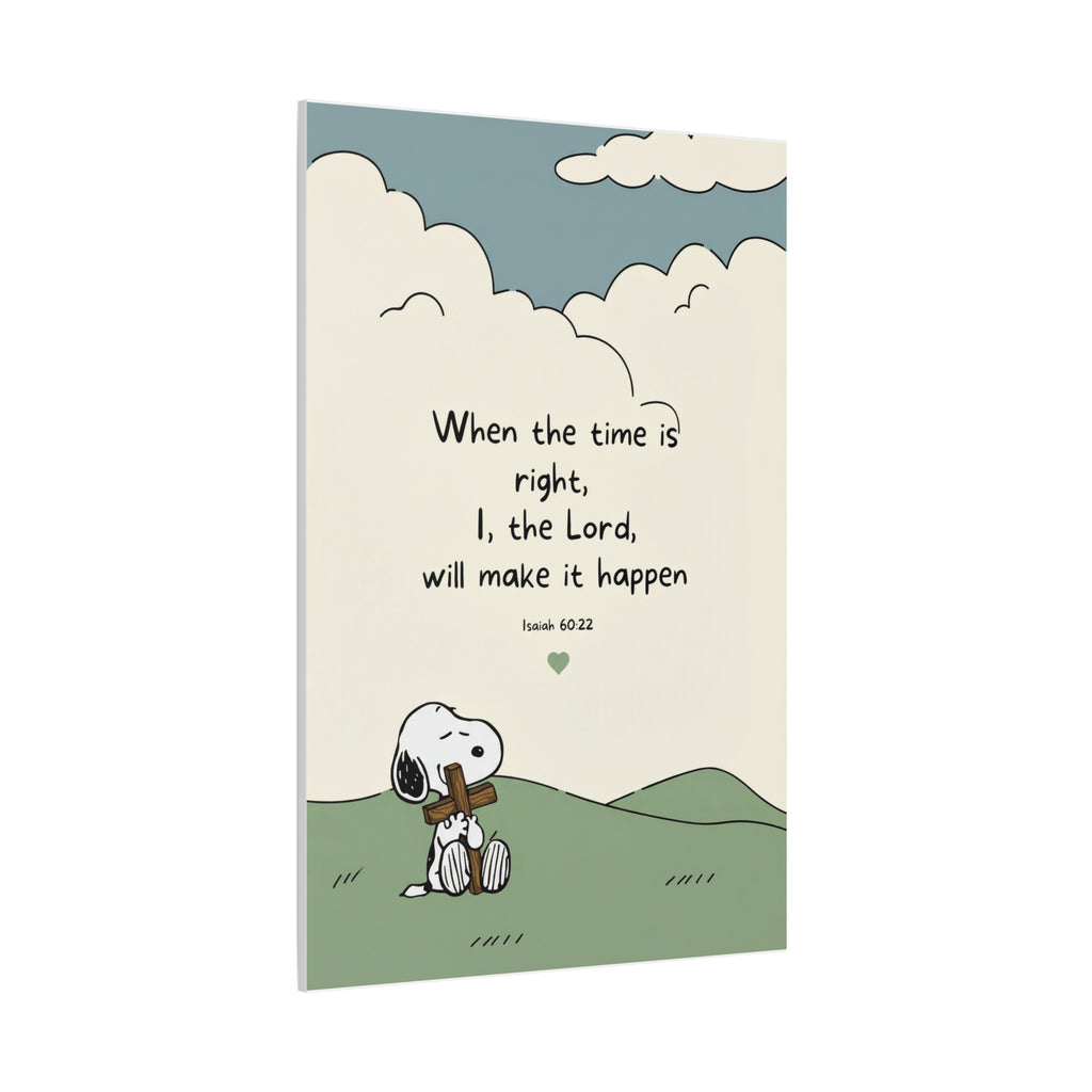 Isaiah 60:22 Snoopy Canvas