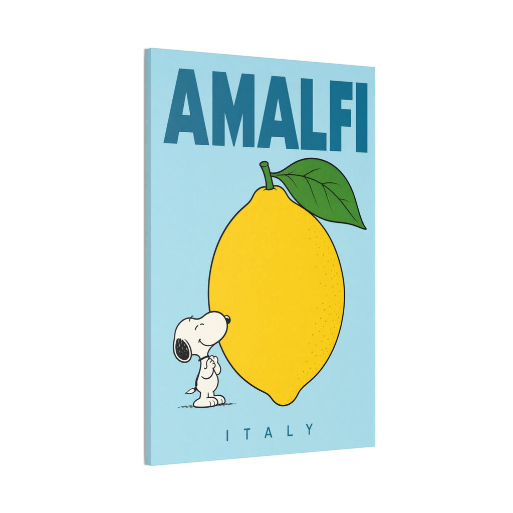 Amalfi Lemon Snoopy Italy Canvas