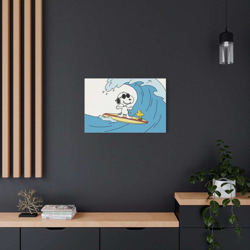 Snoopy Wave Rider Canvas