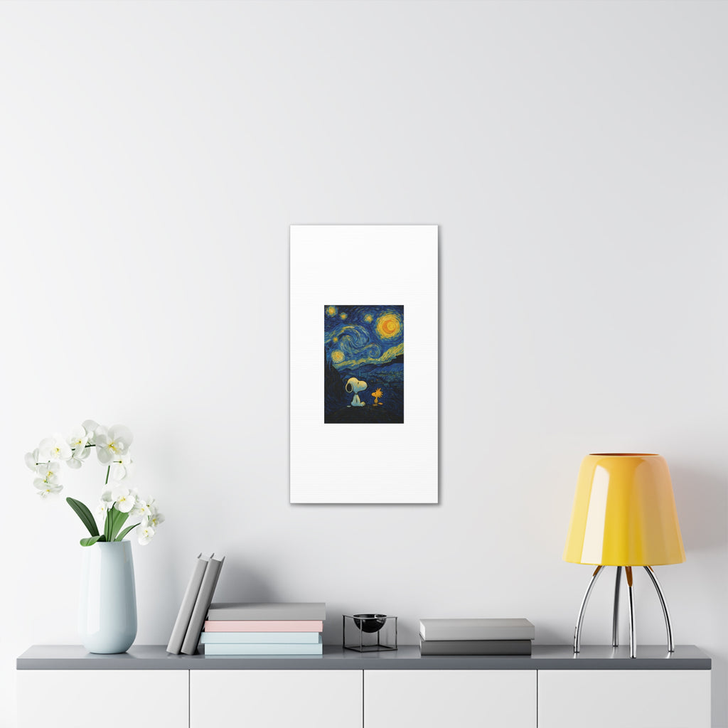 Snoopy Paris Autumn Canvas