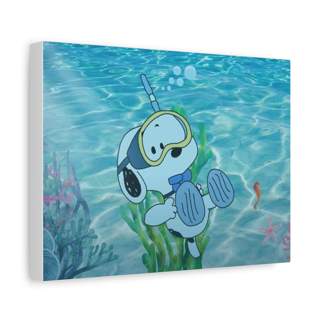 Snoopy Campfire Night Canvas