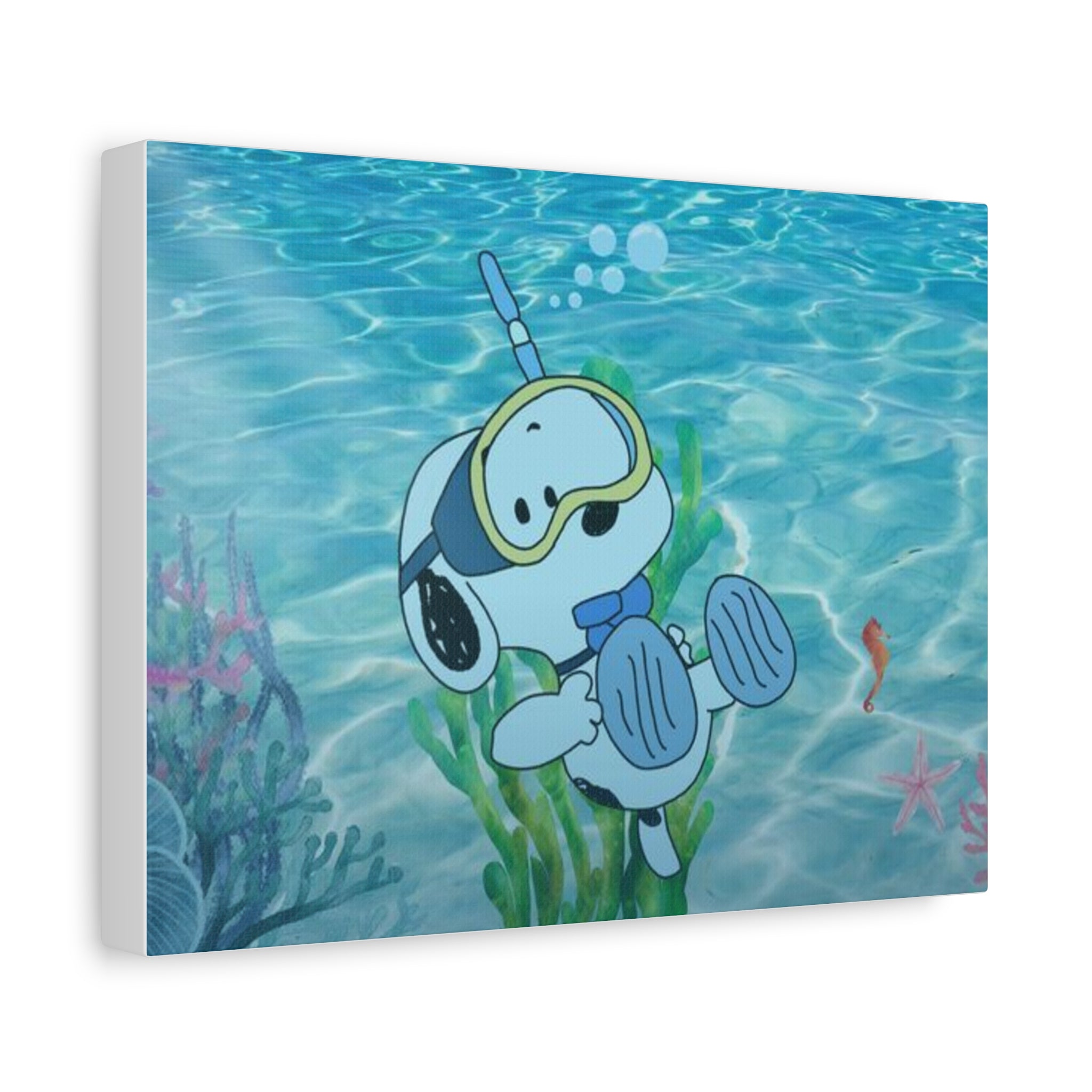Snoopy Campfire Night Canvas