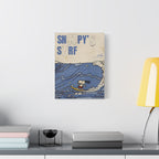 Snoopy Surf Illustration Canvas