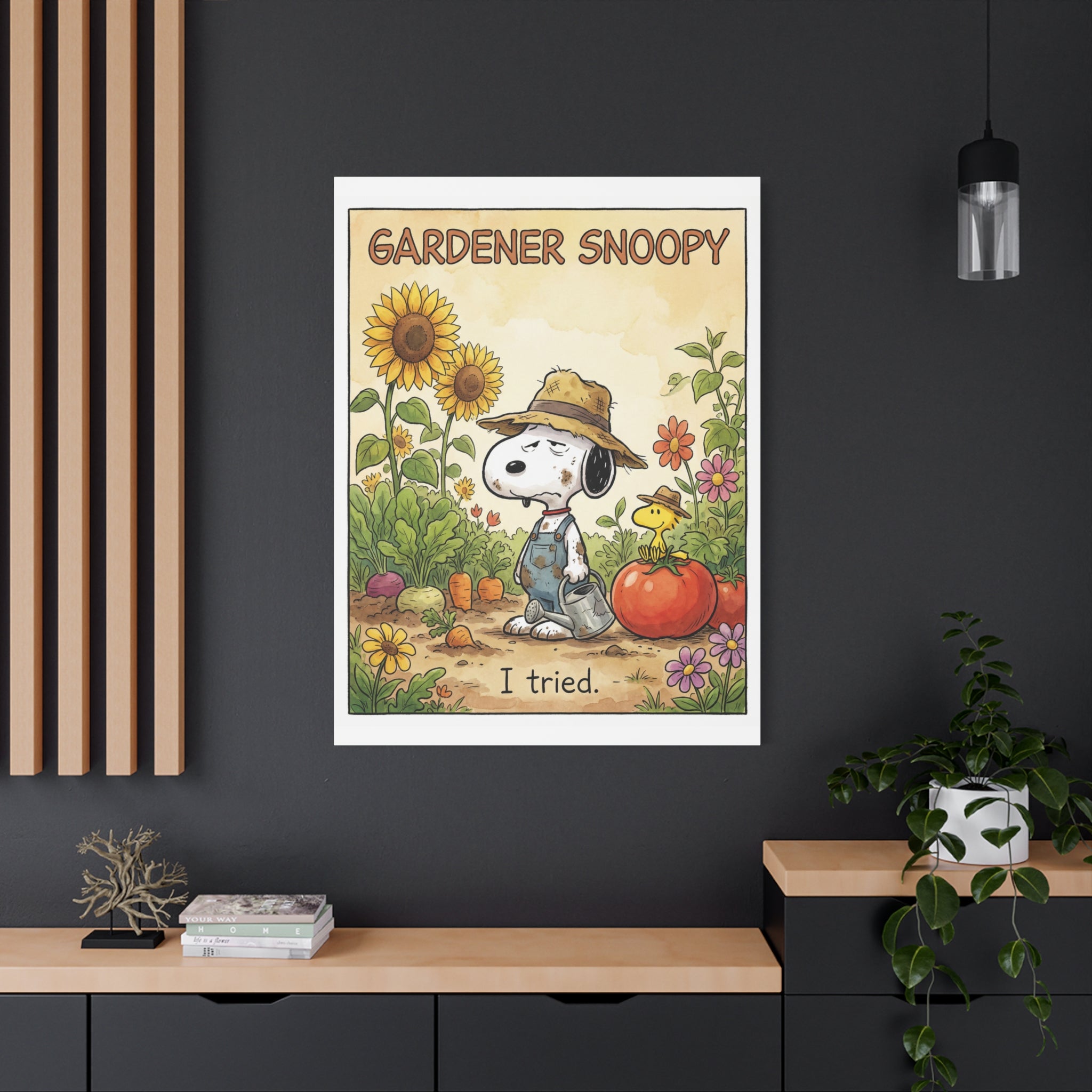 Gardener Snoopy I Tried Canvas