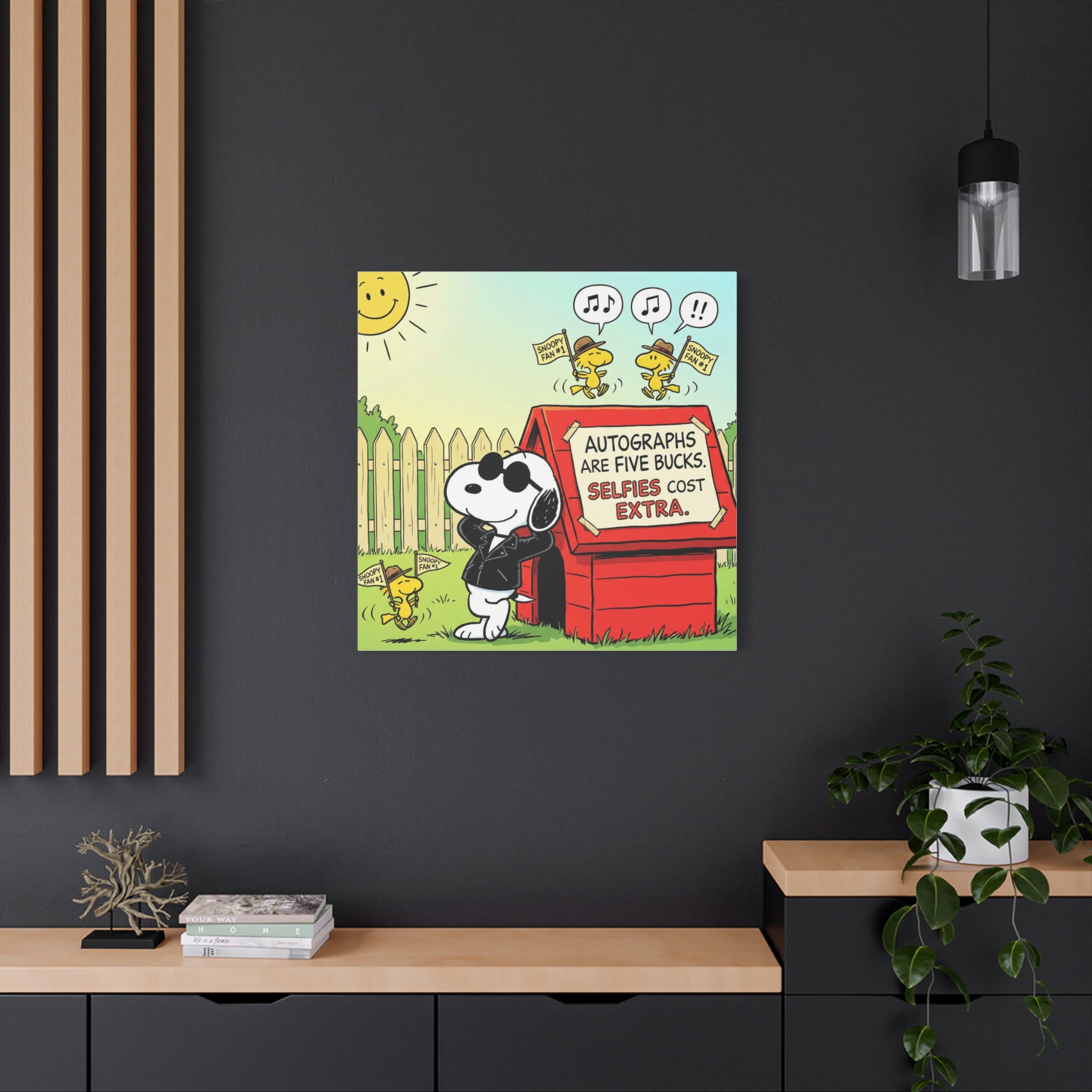 Snoopy Selfies Canvas
