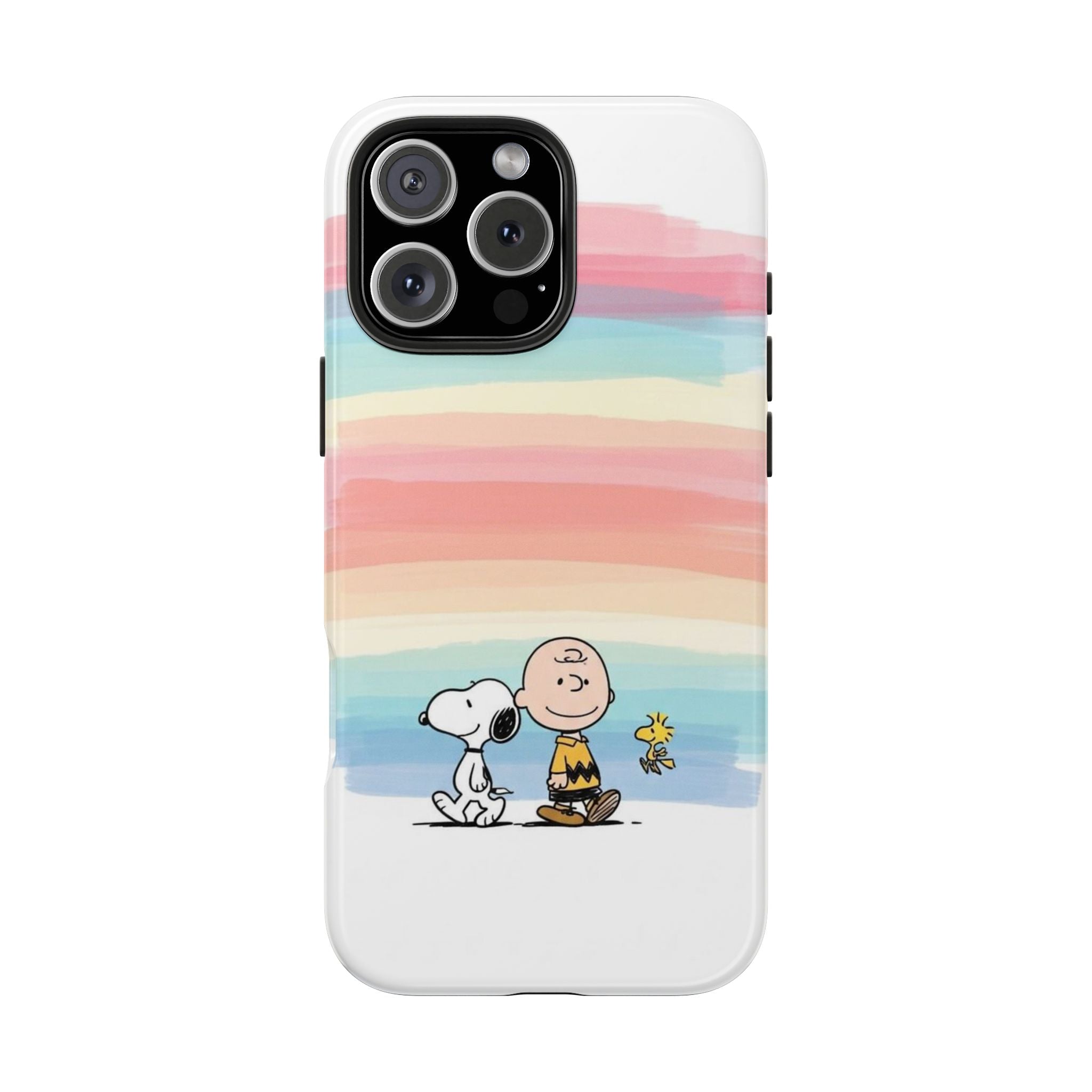 Rainbow Stripe Snoopy Phone Case