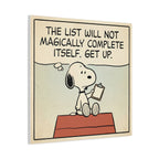 Snoopy Checklist Canvas