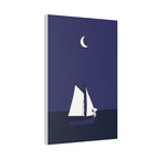Sailboat Night Scene Canvas