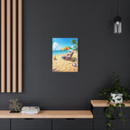 Snoopy Beach Matte Canvas