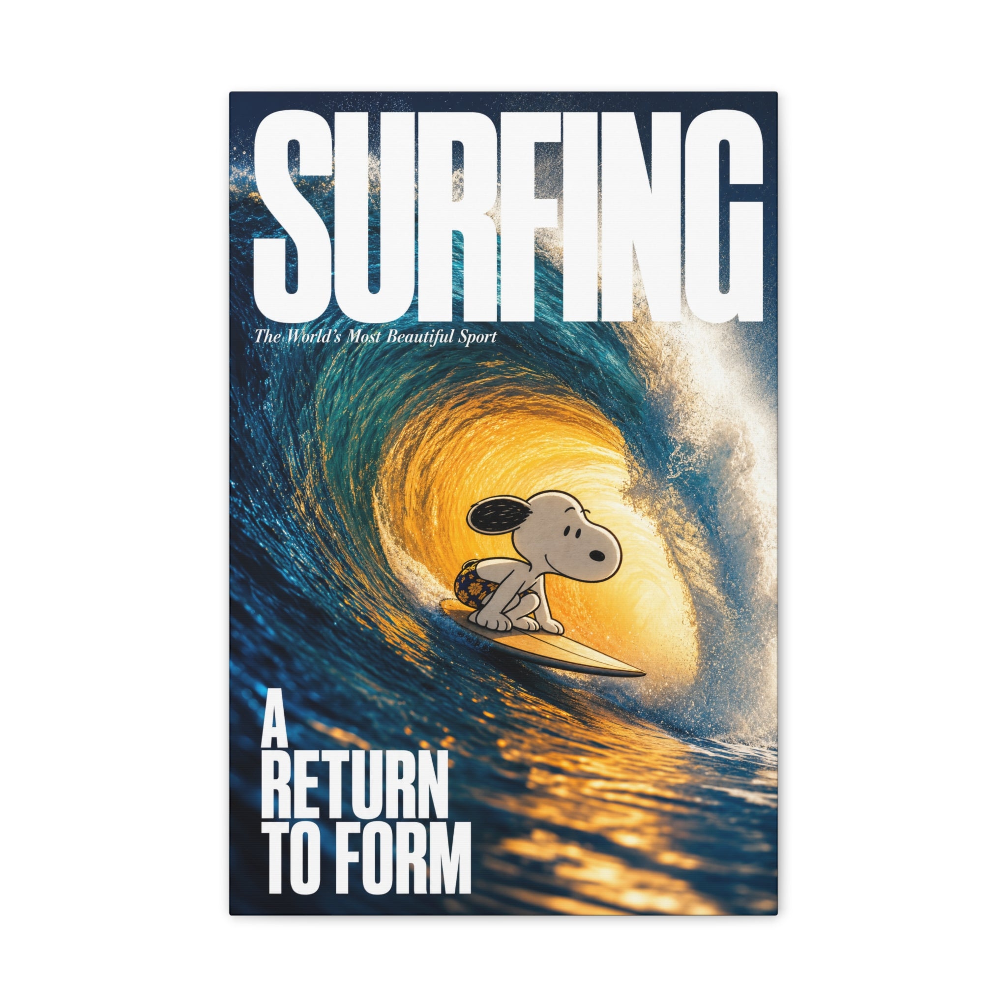 Surf Magazine Cover Canvas