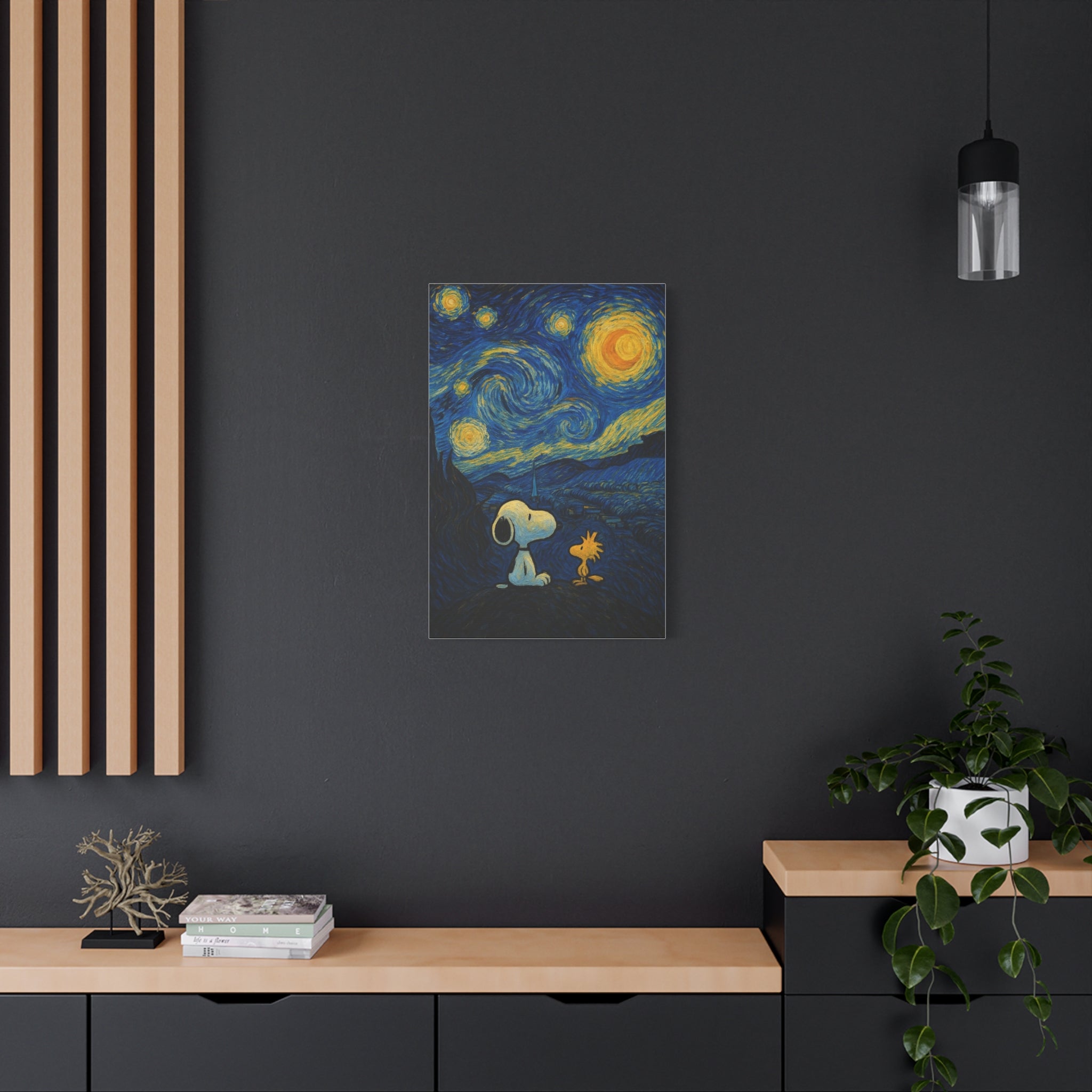 Starry Night Friends Canvas