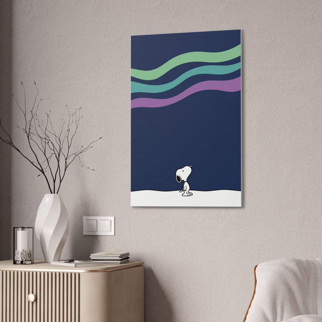 Snoopy Looking Up Canvas
