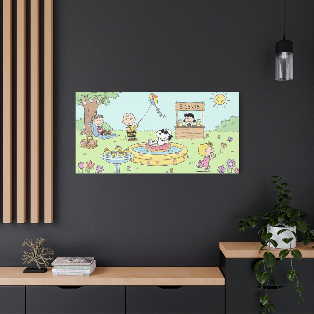 Peanuts Summer Yard Canvas