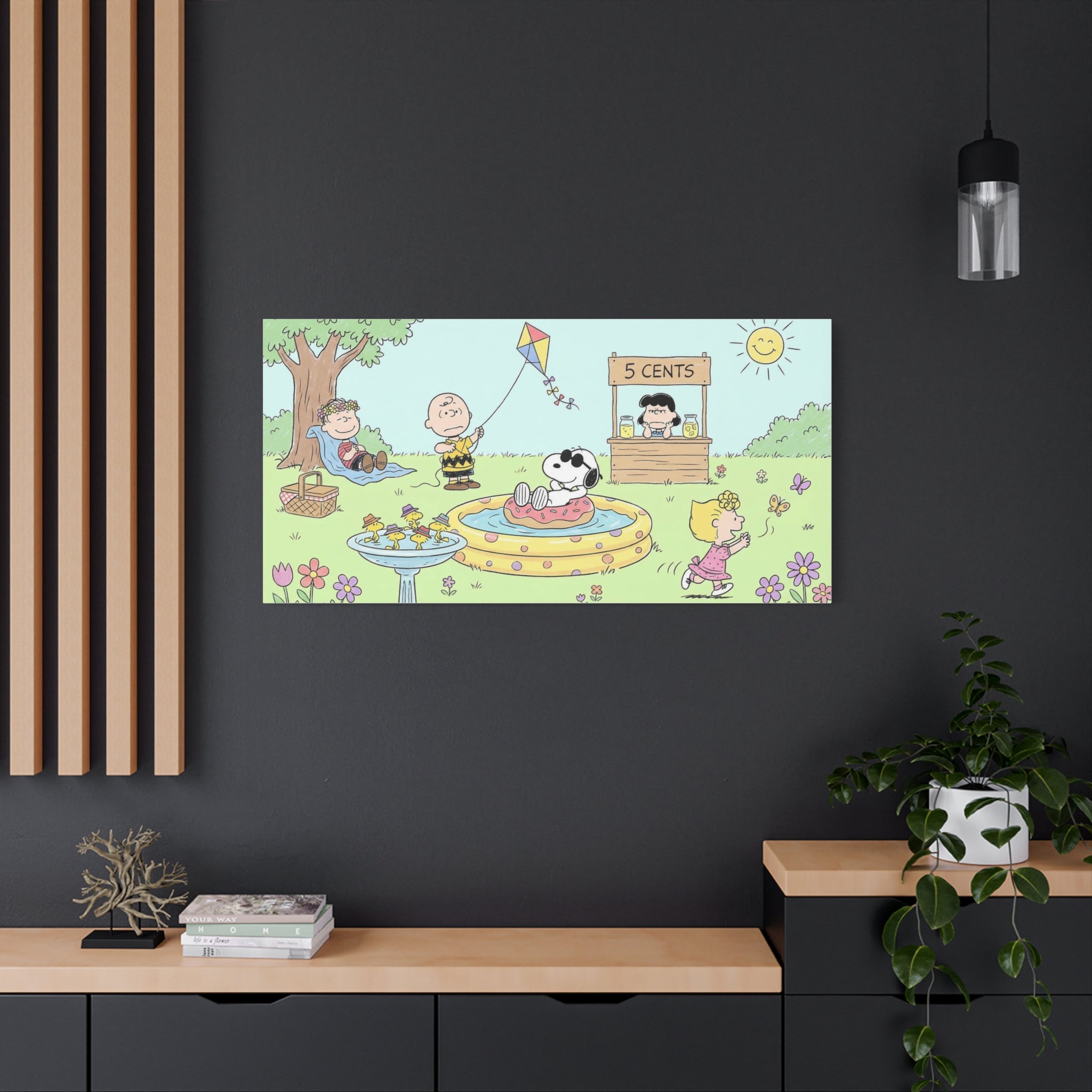 Peanuts Summer Yard Canvas