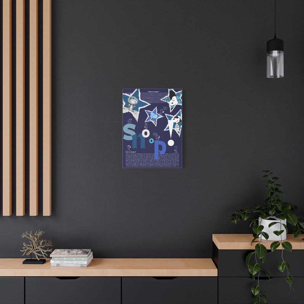 Snoopy Star Collage Canvas