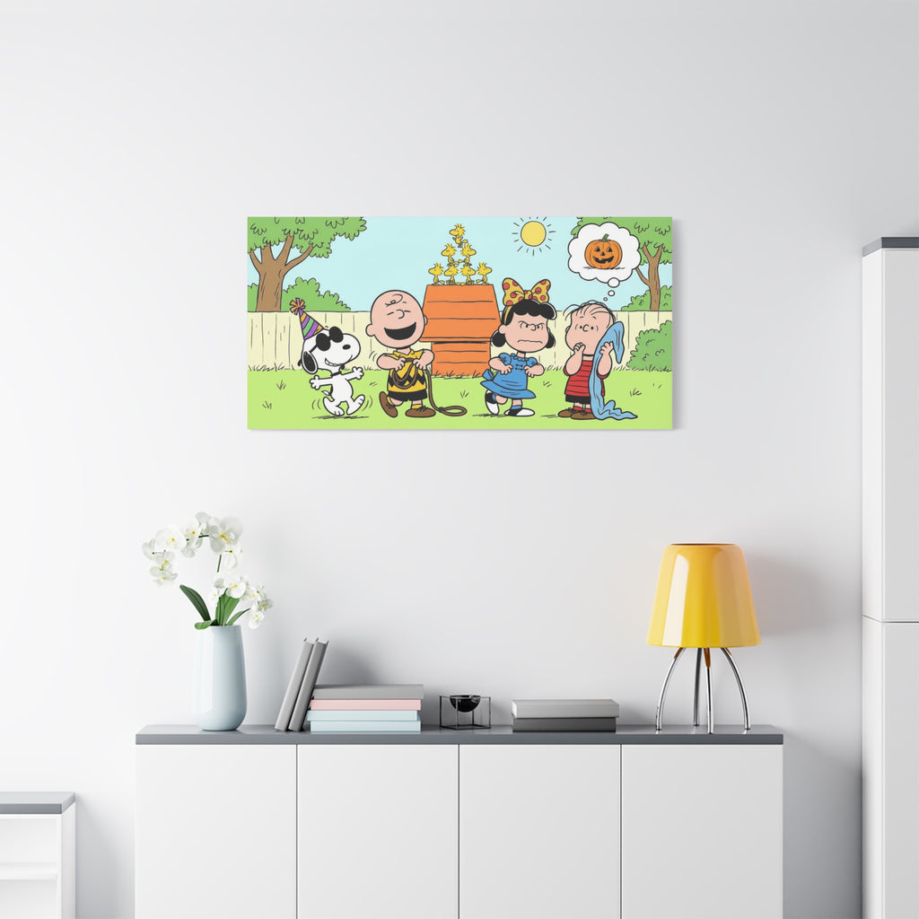 Peanuts Gang Halloween Canvas