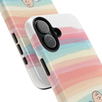 Rainbow Stripe Snoopy Phone Case