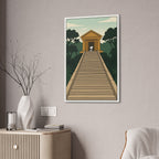 Temple Staircase Canvas