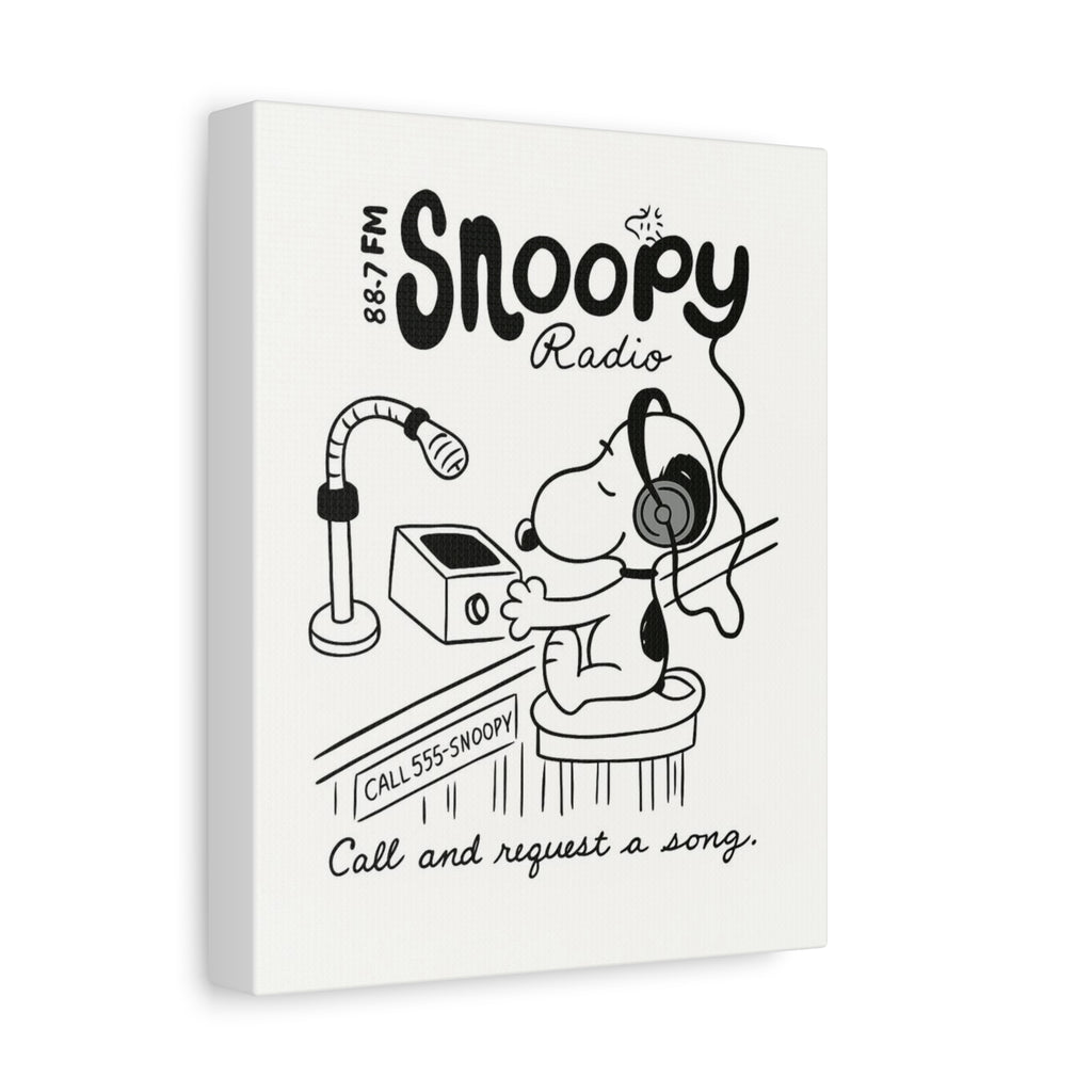 Snoopy Radio Canvas