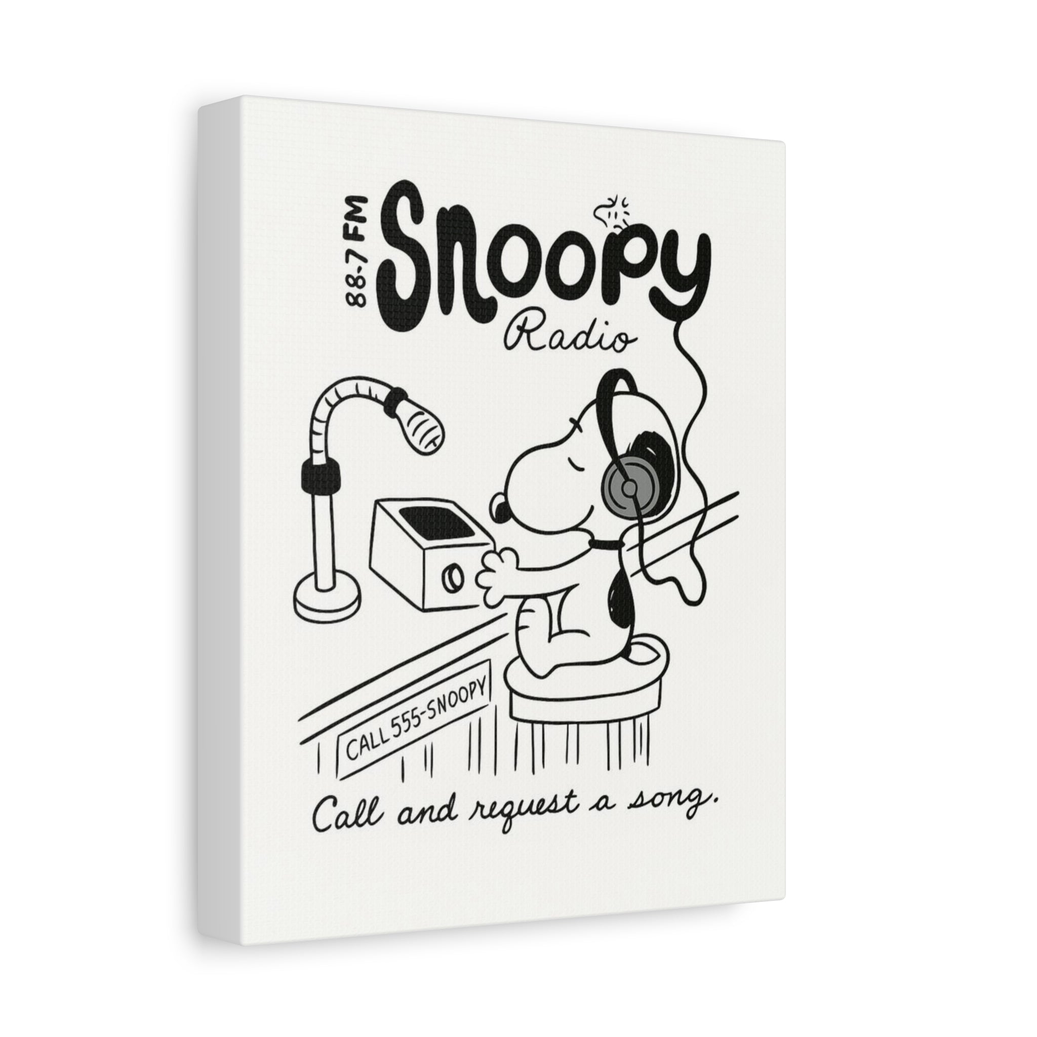 Snoopy Radio Canvas