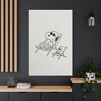Relaxing Dog Lounge Canvas