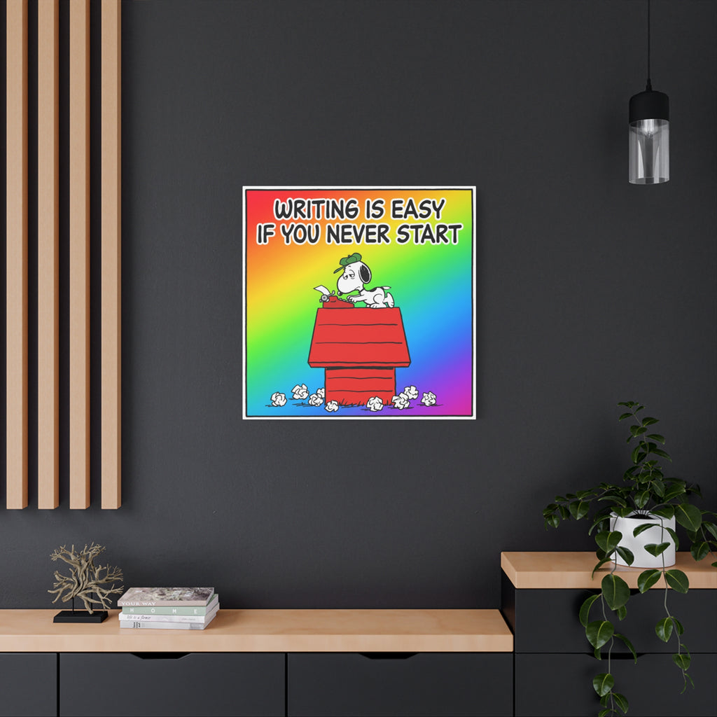 Writing Is Easy Canvas