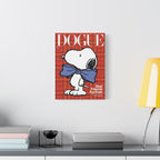 Snoopy Dogue Plaid Canvas