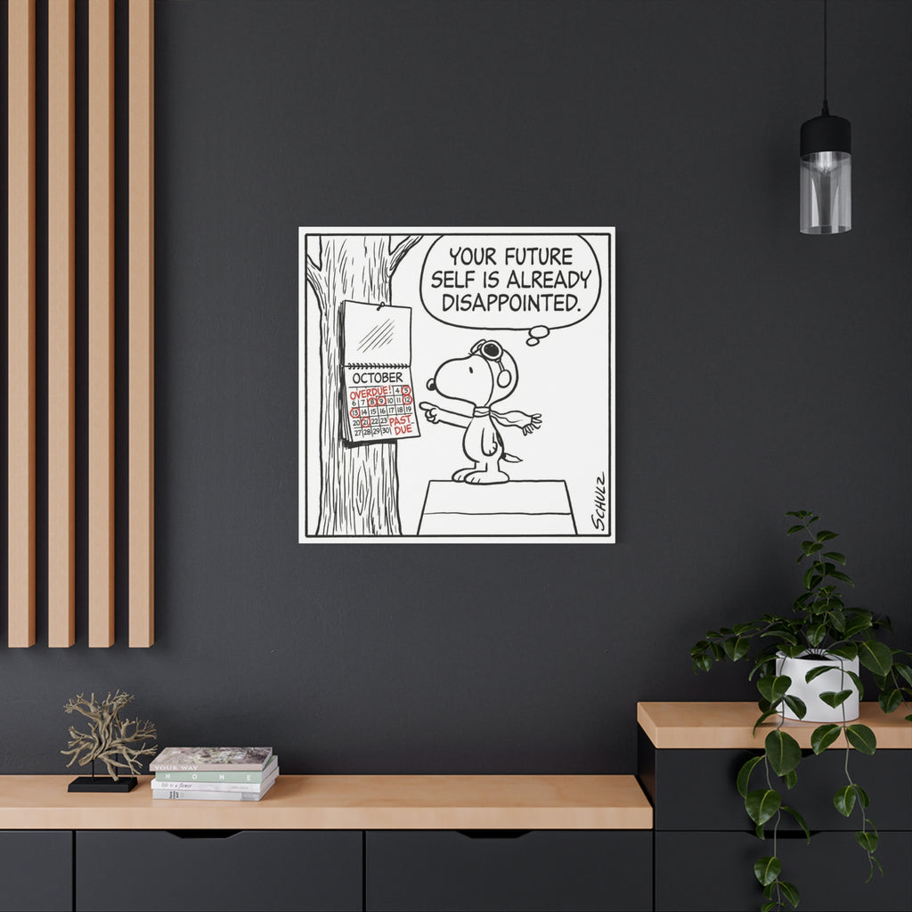 Future Self Disappointed Canvas