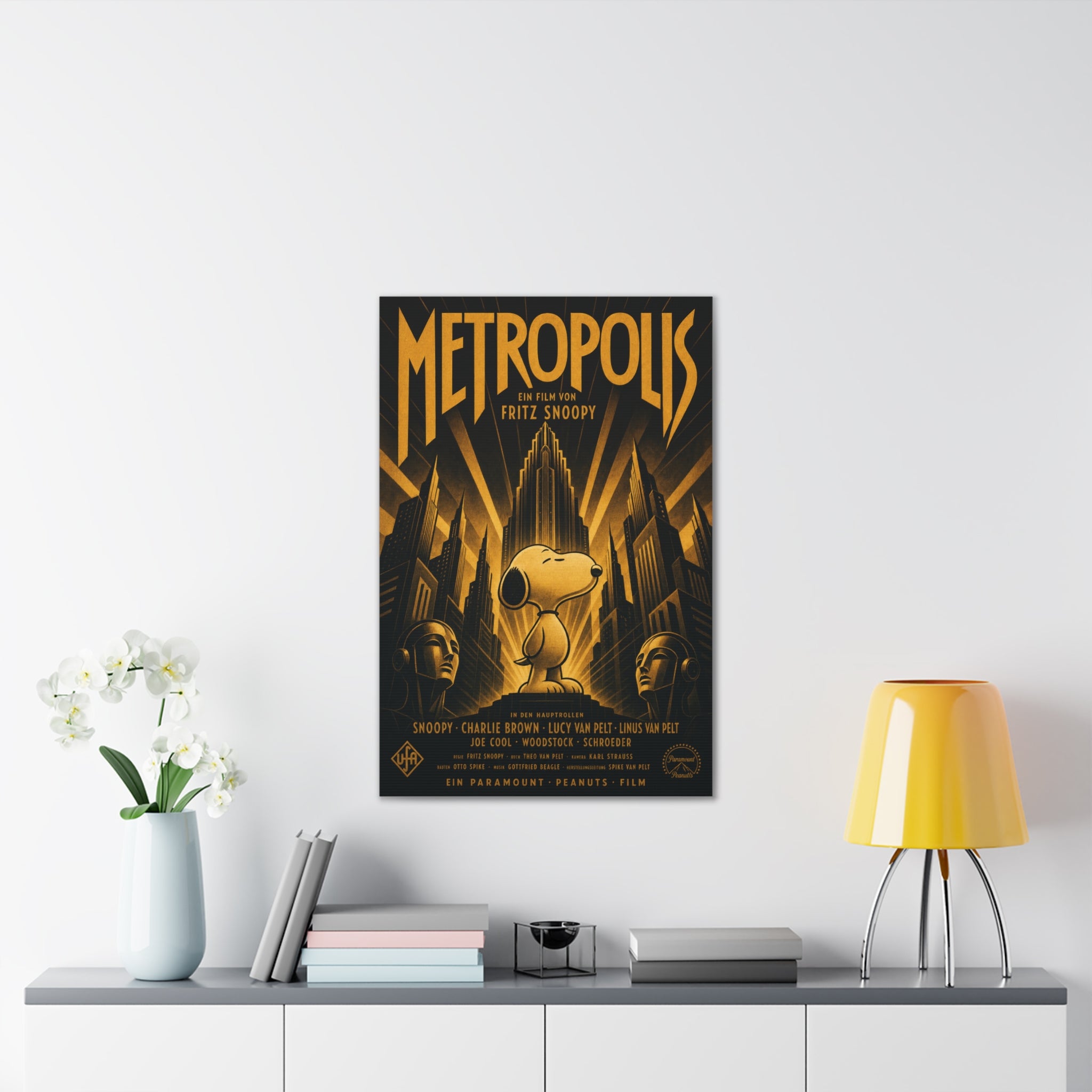 Metropolis Snoopy Canvas