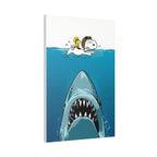 Snoopy Shark Surf Canvas