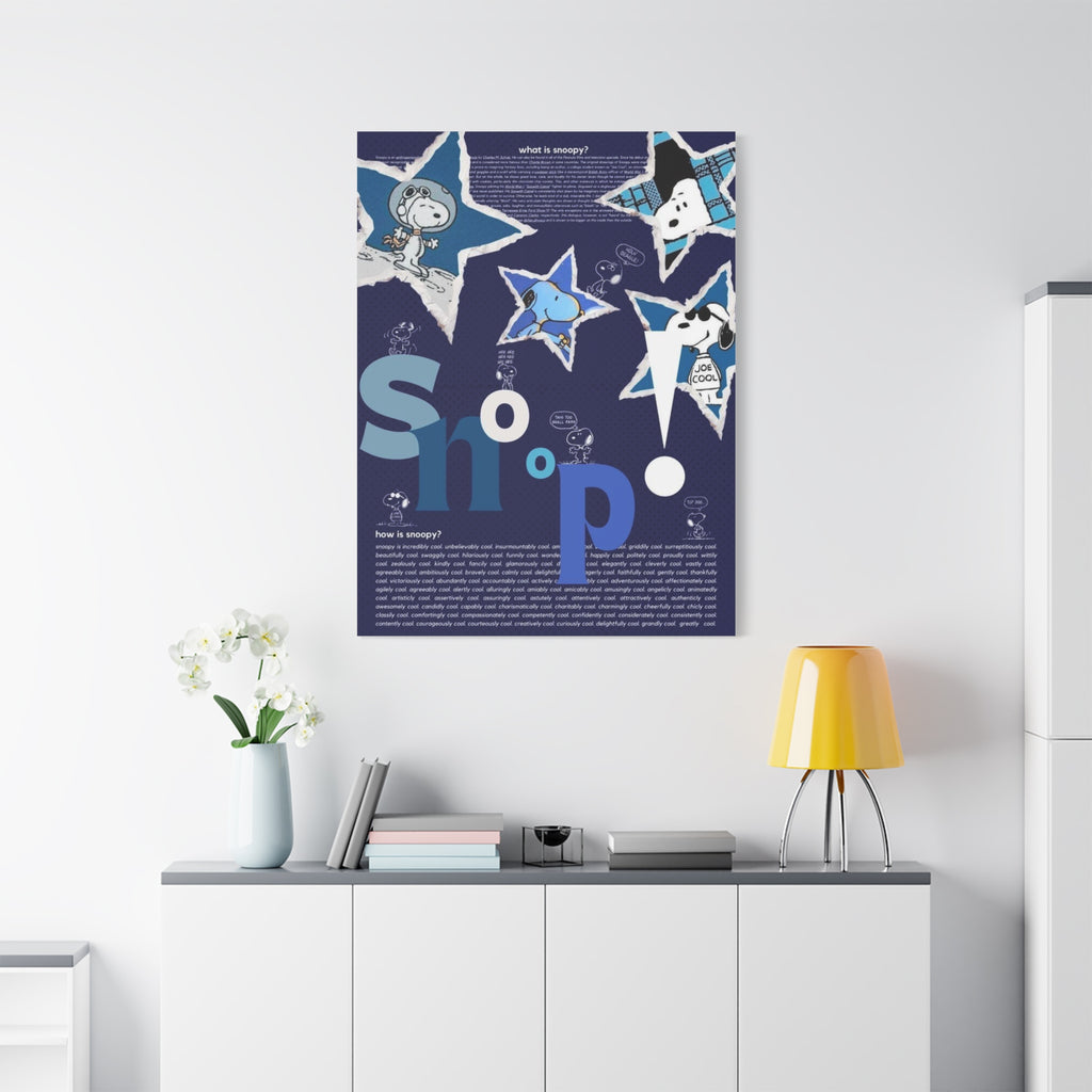 Snoopy Star Collage Canvas