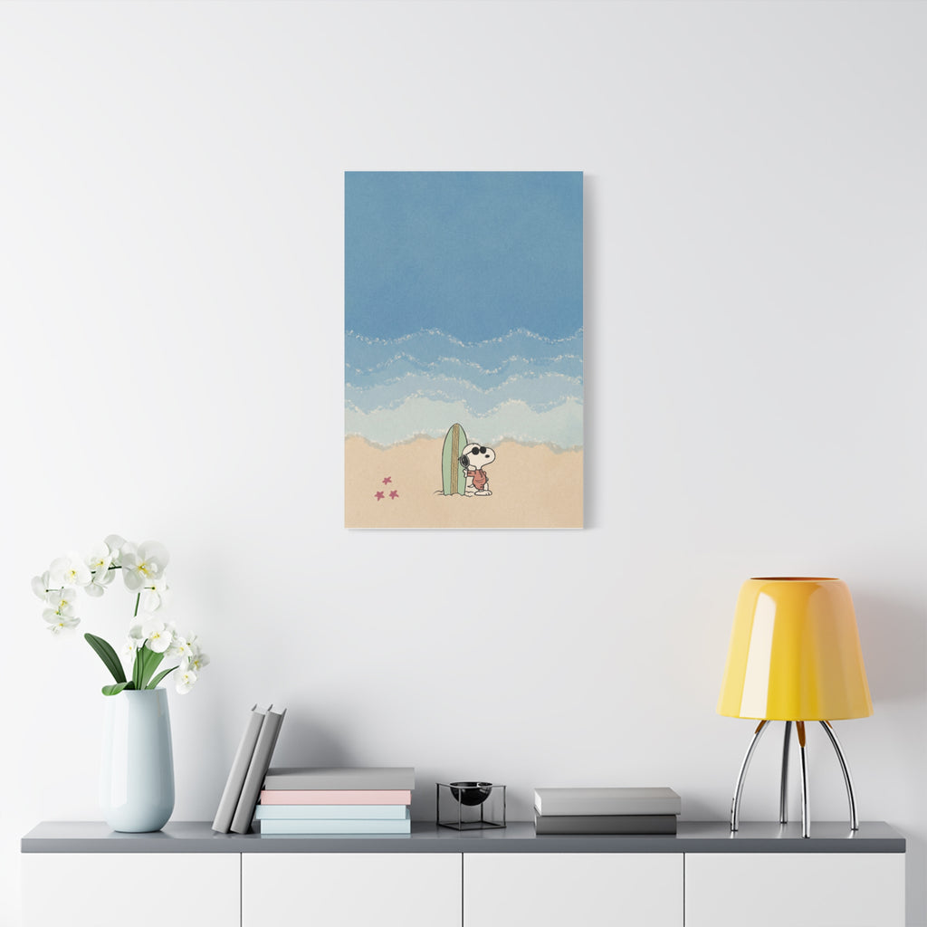 Snoopy Surfing Canvas
