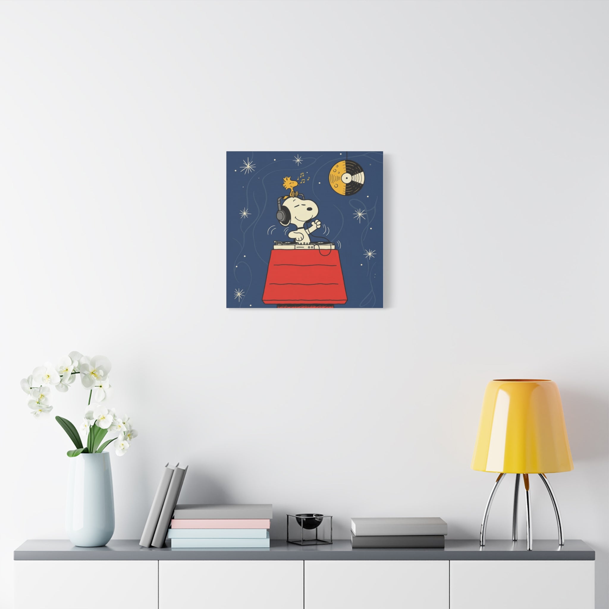 Snoopy DJ Doghouse Canvas