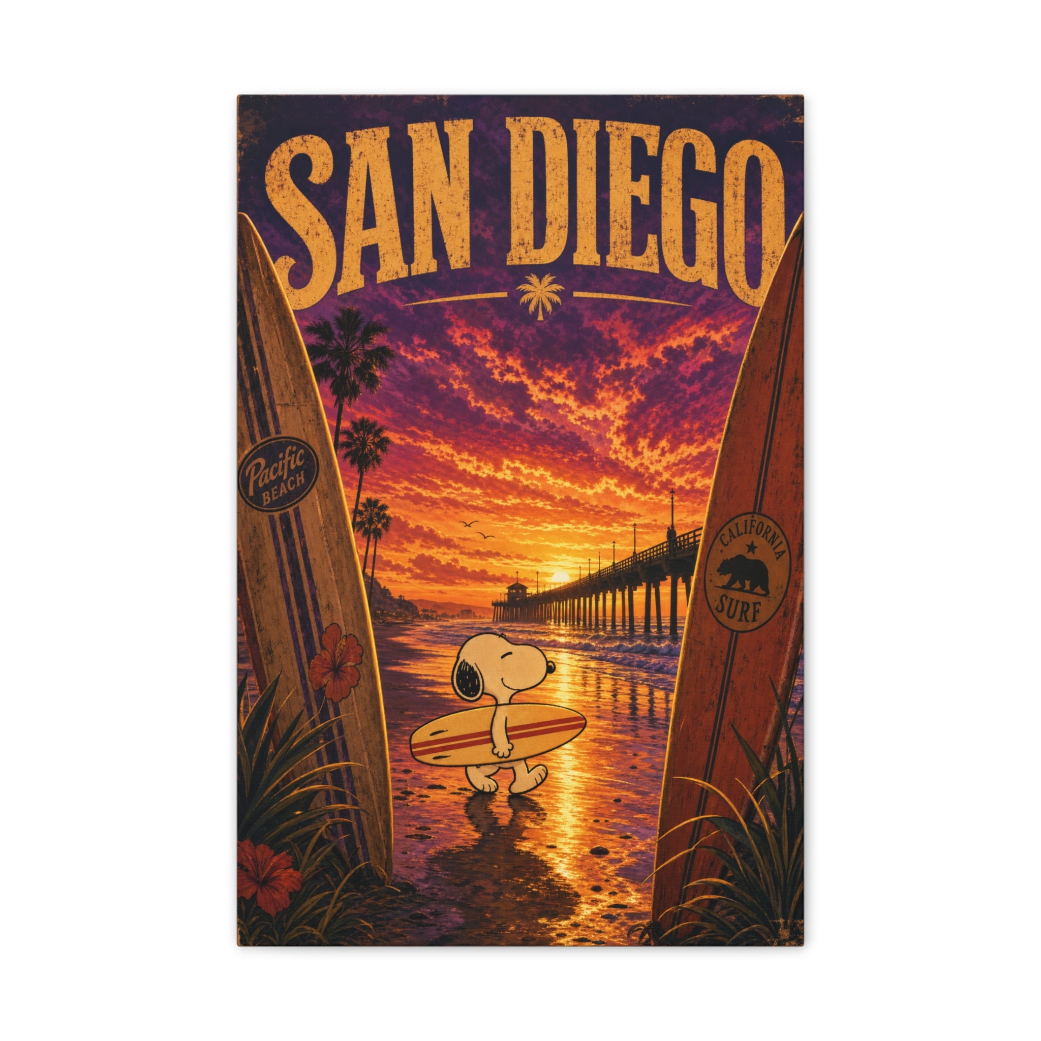 San Diego Surf Canvas